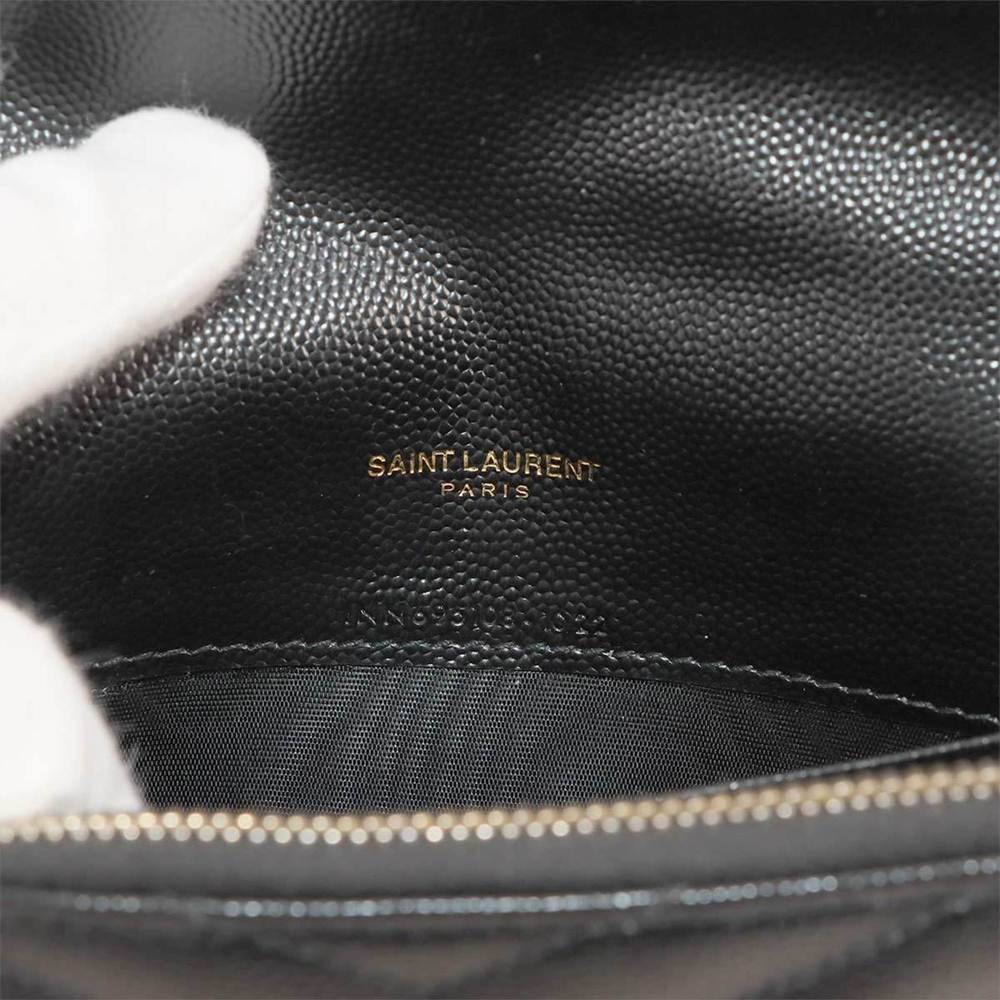 Yves Saint Laurent Saint Laurent Paris Cassandre Envelope Chain Wallet, black - Picture 9 of 10